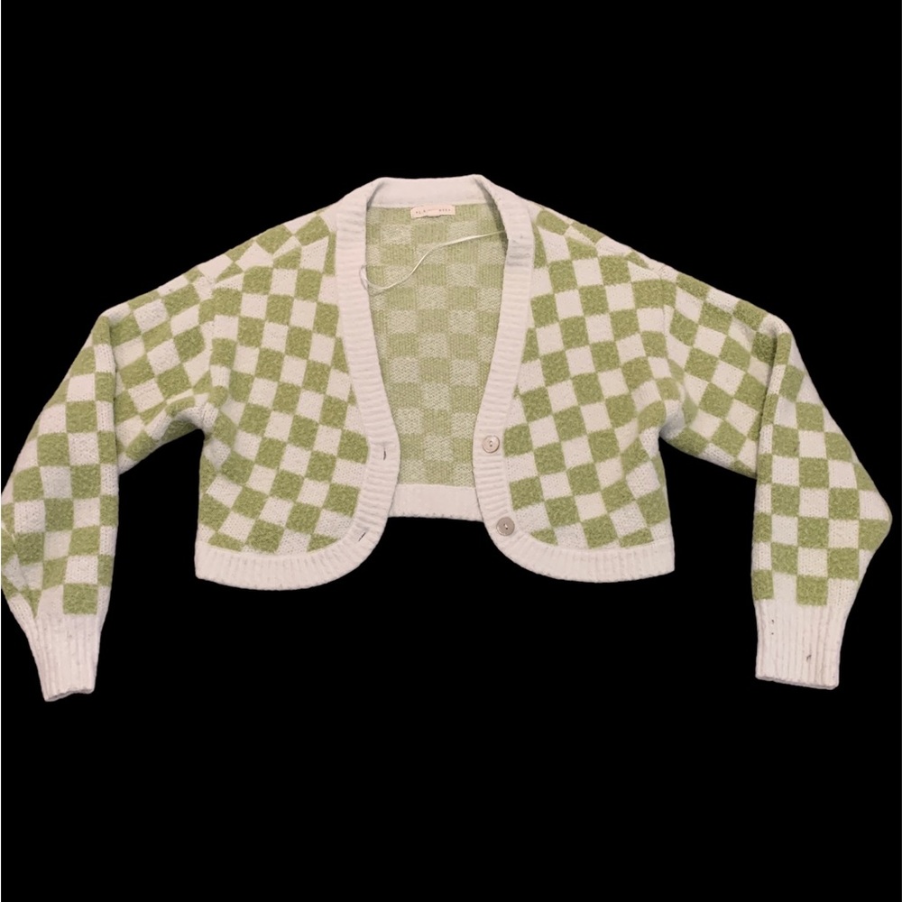 ~PACSUN~
CROPPED CHECKERED CARDIGAN😽
INDIE/KIDCORE🐸🍄
#indie #softgirl